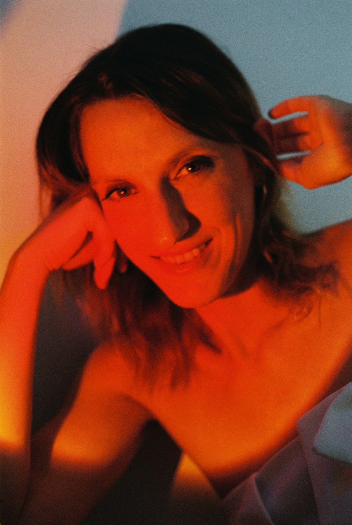 Portrait of Goutier smiling in warm light